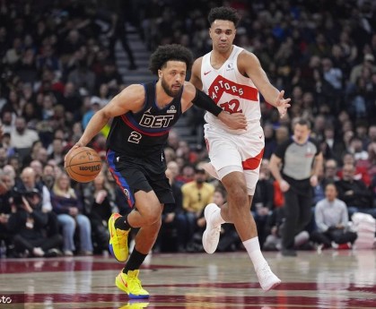 坎宁安28+7+9里德22分 活塞击败猛龙3连胜