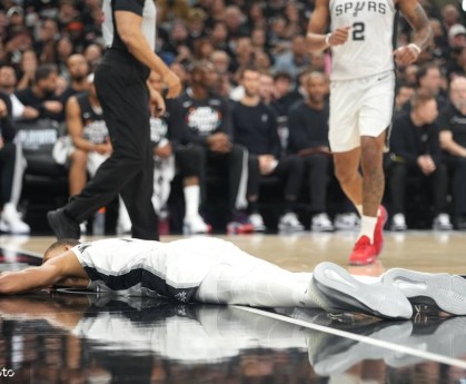 文班亚马摔倒+进入脑震荡保护协议 缺席G2剩余比赛